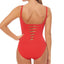 Bleu By Rod Beattie Twisted-front One-piece Swimsuit Scarlet