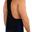 Breedwell Black/Blue Circuit Tank Top