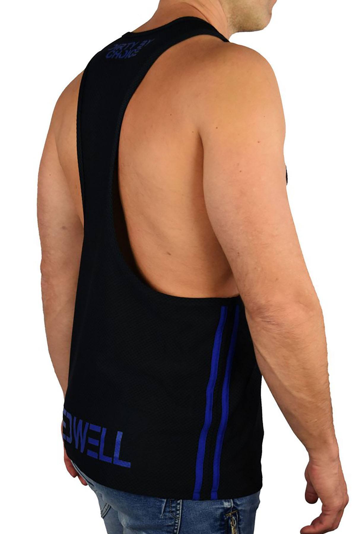 Breedwell Black/Blue Circuit Tank Top