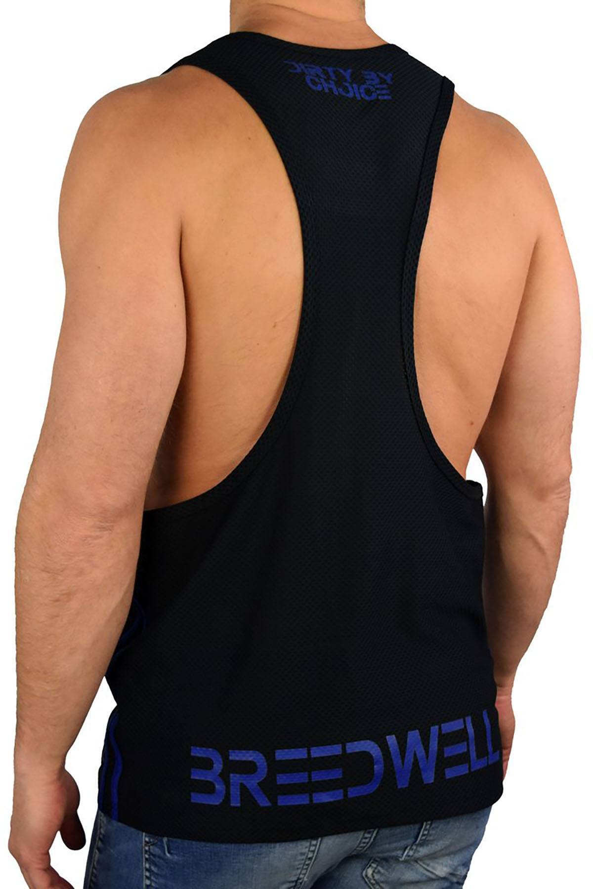 Breedwell Black/Blue Circuit Tank Top