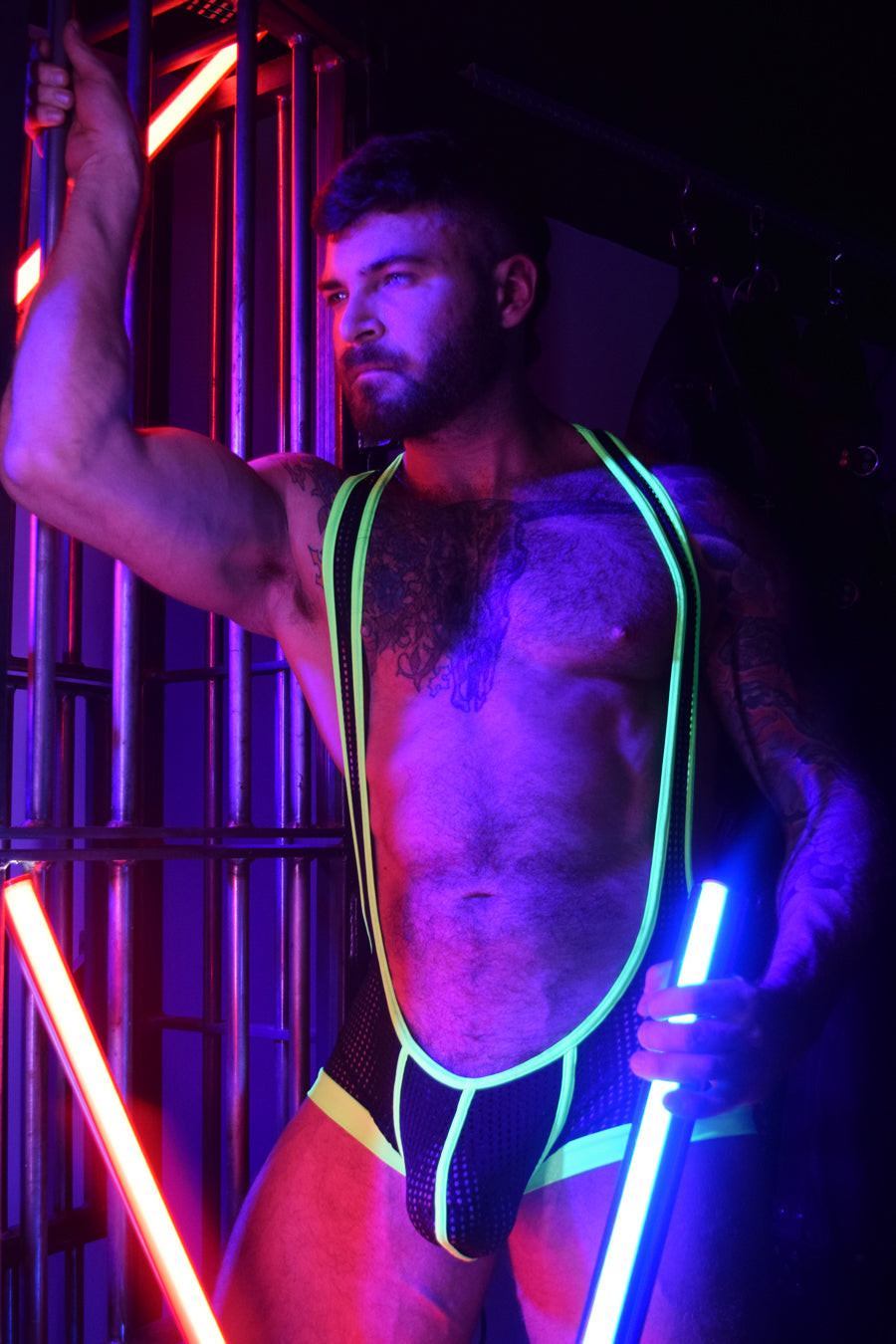 Breedwell Neon Green Dirty Boy Singlet