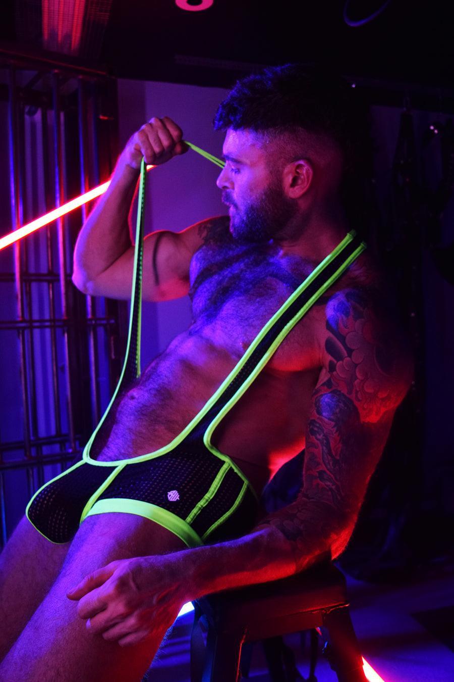 Breedwell Neon Green Dirty Boy Singlet