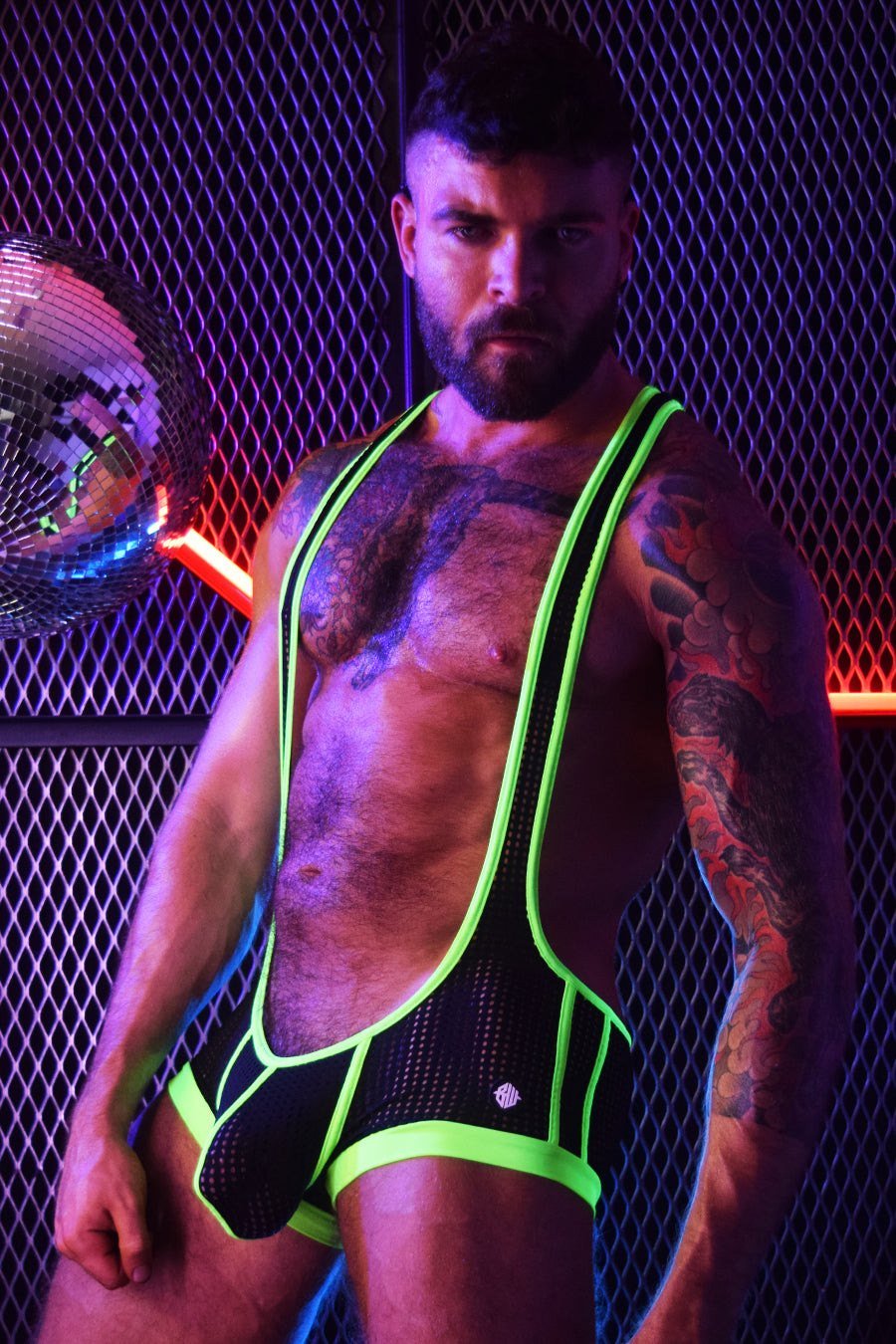 Breedwell Neon Green Dirty Boy Singlet