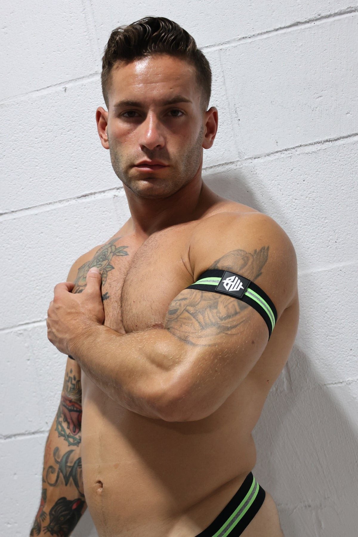 Breedwell Neon Green New Wave Armbands