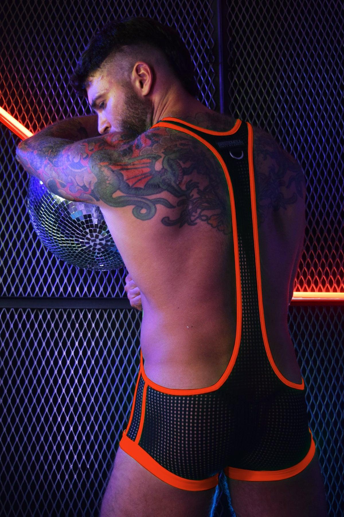 Breedwell Neon Orange Dirty Boy Singlet