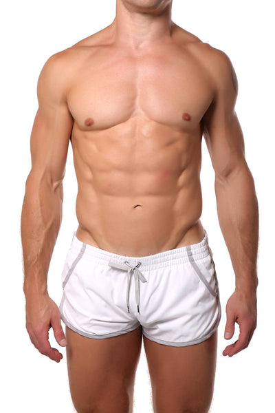 Bright-White Swim/Running Short