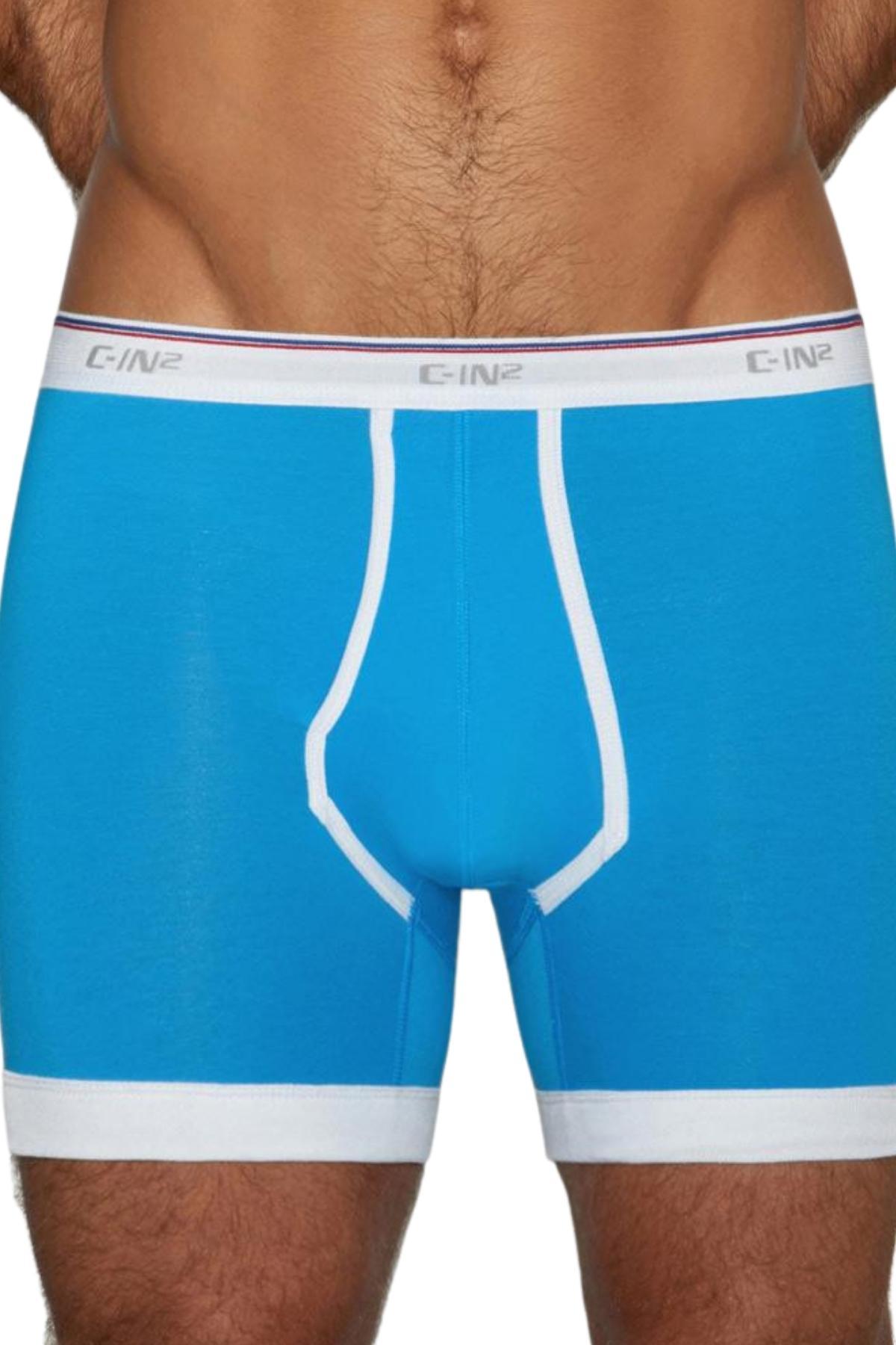 C-IN2 Pretender Blue Throwback Boxer Brief