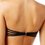 California Waves Strappy Bandeau Bikini Top in Black