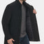 Calvin Klein Big & Tall Classic Wool Overcoat Black