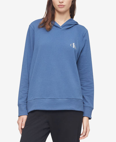 Calvin Klein Ck One Plus French Terry Lounge Hoodie Seashore Blue