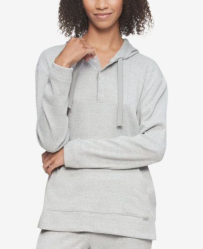 Calvin Klein Ease Long-sleeve Hoodie Grey Heather