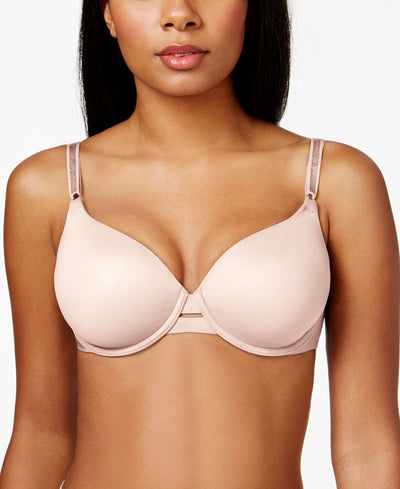 Calvin Klein Invisibles Full Coverage T-shirt Bra Qf1184 Bare- Nude 01