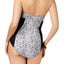 Calvin Klein Printed Side Pleat Halter One Piece Swimsuit in Matrix