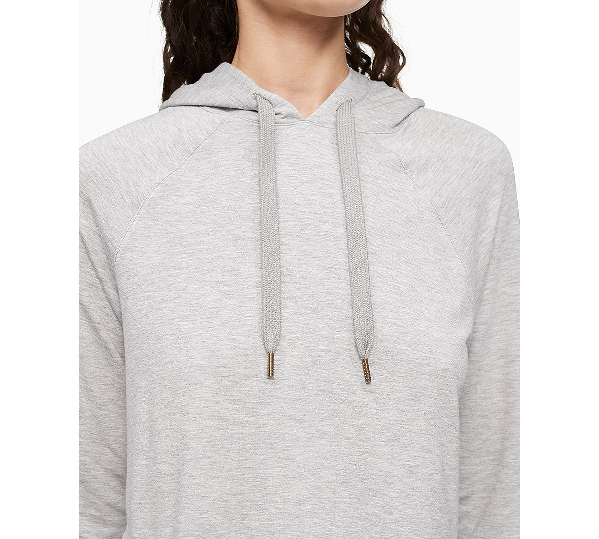 Calvin Klein Pure Lounge Long Sleeve Hoodie Grey Heather