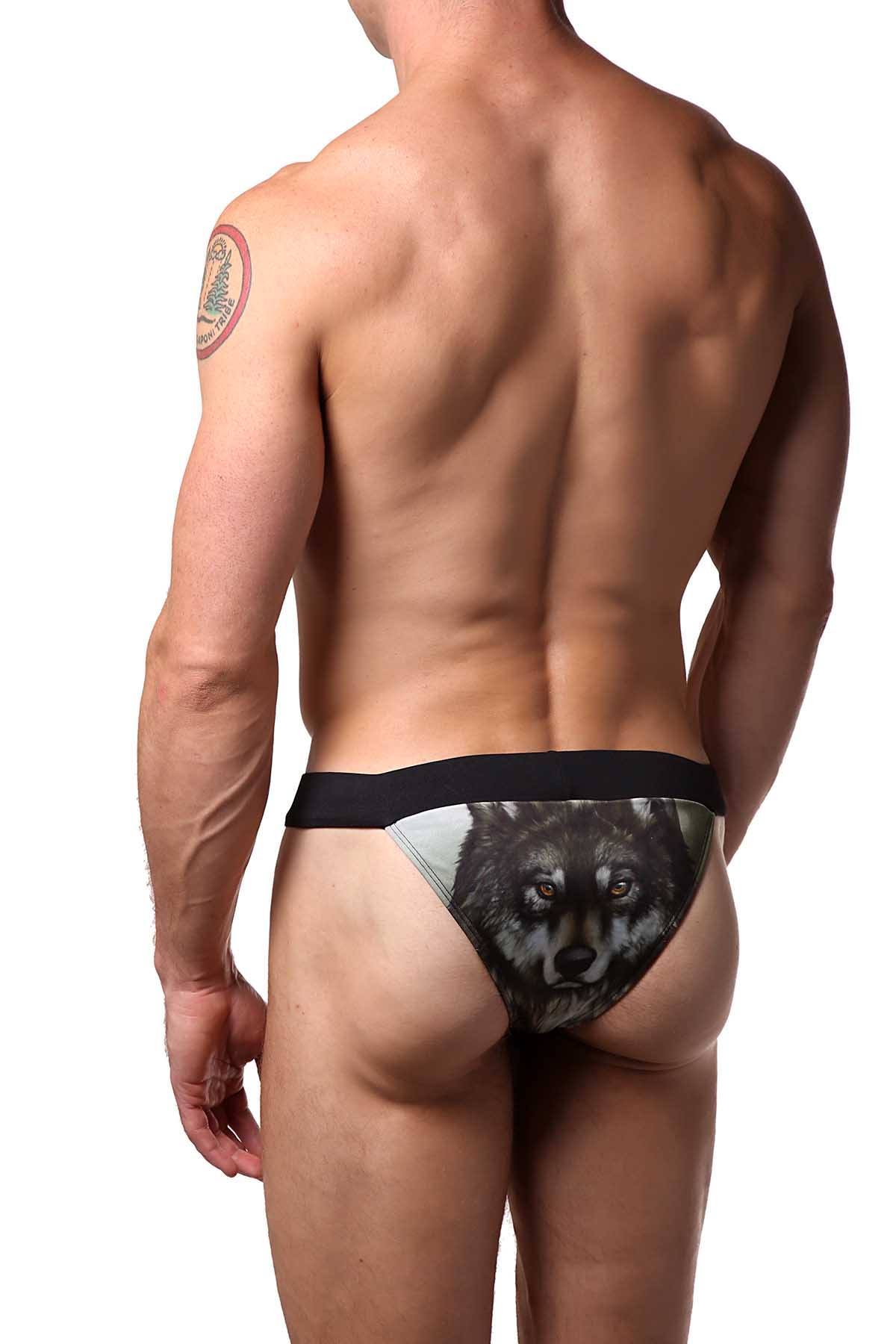 Candyman Black/Grey Wolf Swim Brief