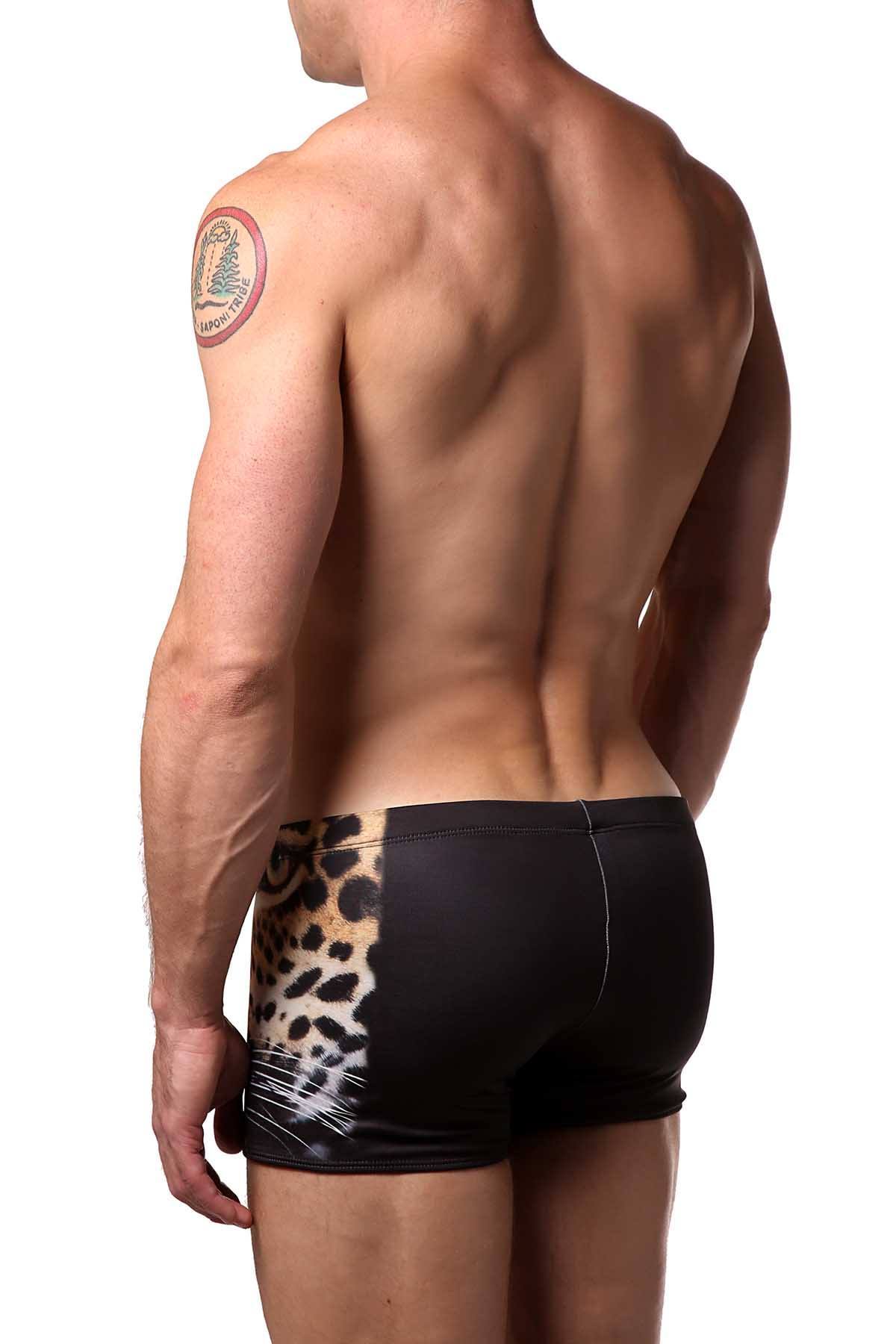 Candyman Black Leopard Swim Trunk