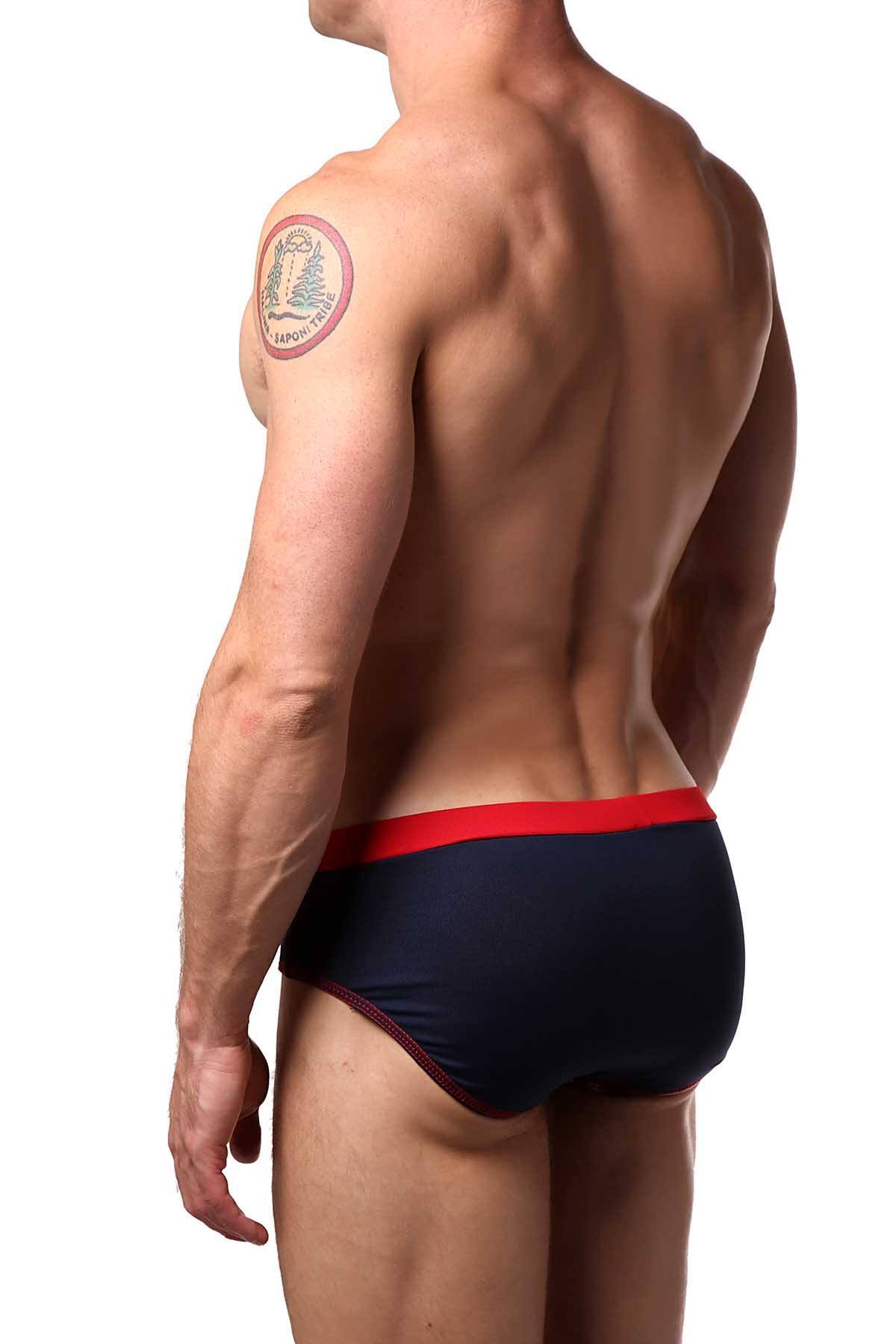 Candyman Navy/Red Americana Swim Brief