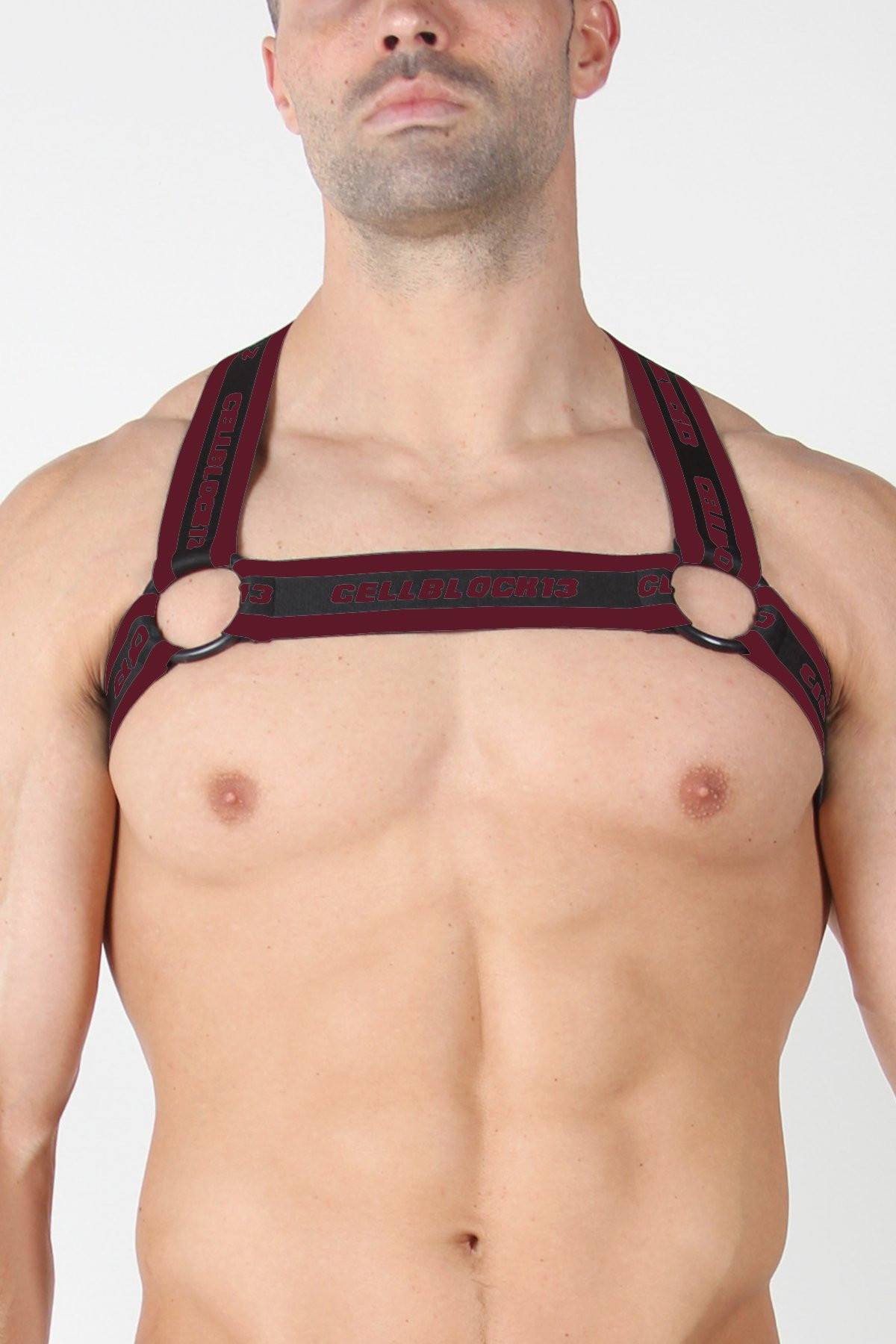 CellBlock 13 Burgundy Rascal Elastic Harness