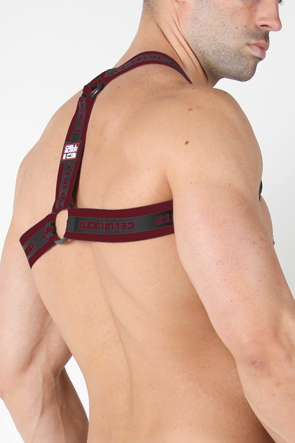 CellBlock 13 Burgundy Rascal Elastic Harness