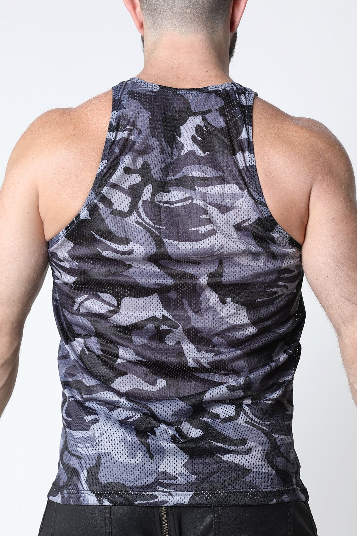 CellBlock 13 Grey Ajax Camo Mesh Tank Top