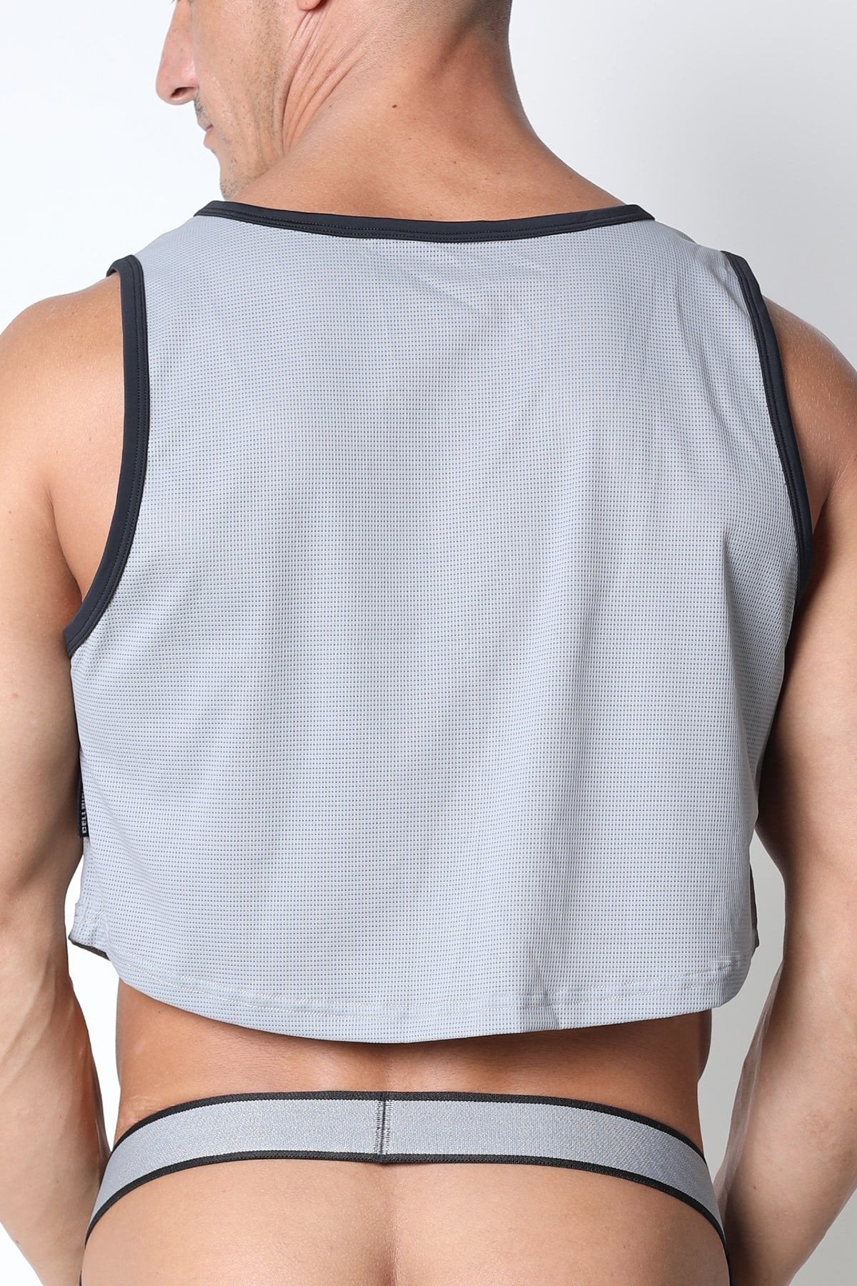 CellBlock 13 Grey Marathon Cutoff Tank Top