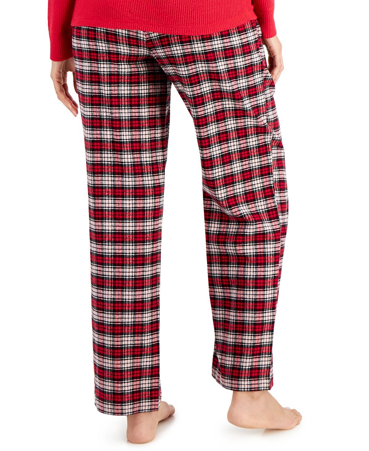 Charter Club Cotton Flannel Plaid Pajama Pants Holiday Plaid