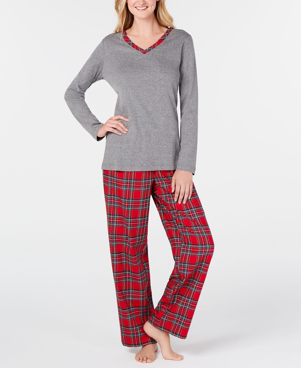 Charter Club Plaid Mix It Pajamas Set Brinkley Plaid