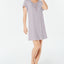 Charter Club Soft Knit Lace Detail Sleepshirt in Steely Glacier