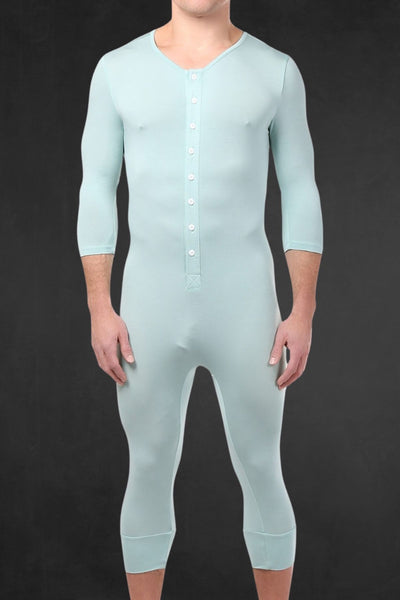 CheapUndies Aqua Long Sleeve Onesie