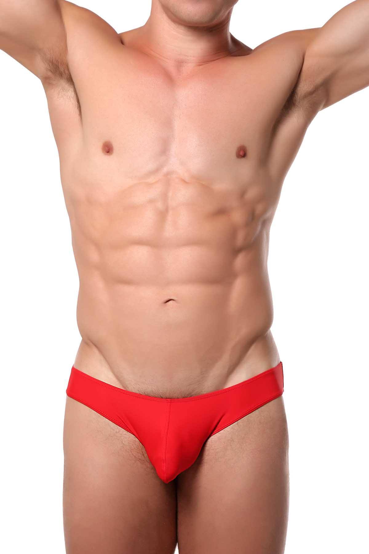 CheapUndies Biking-Red Bikini Brief