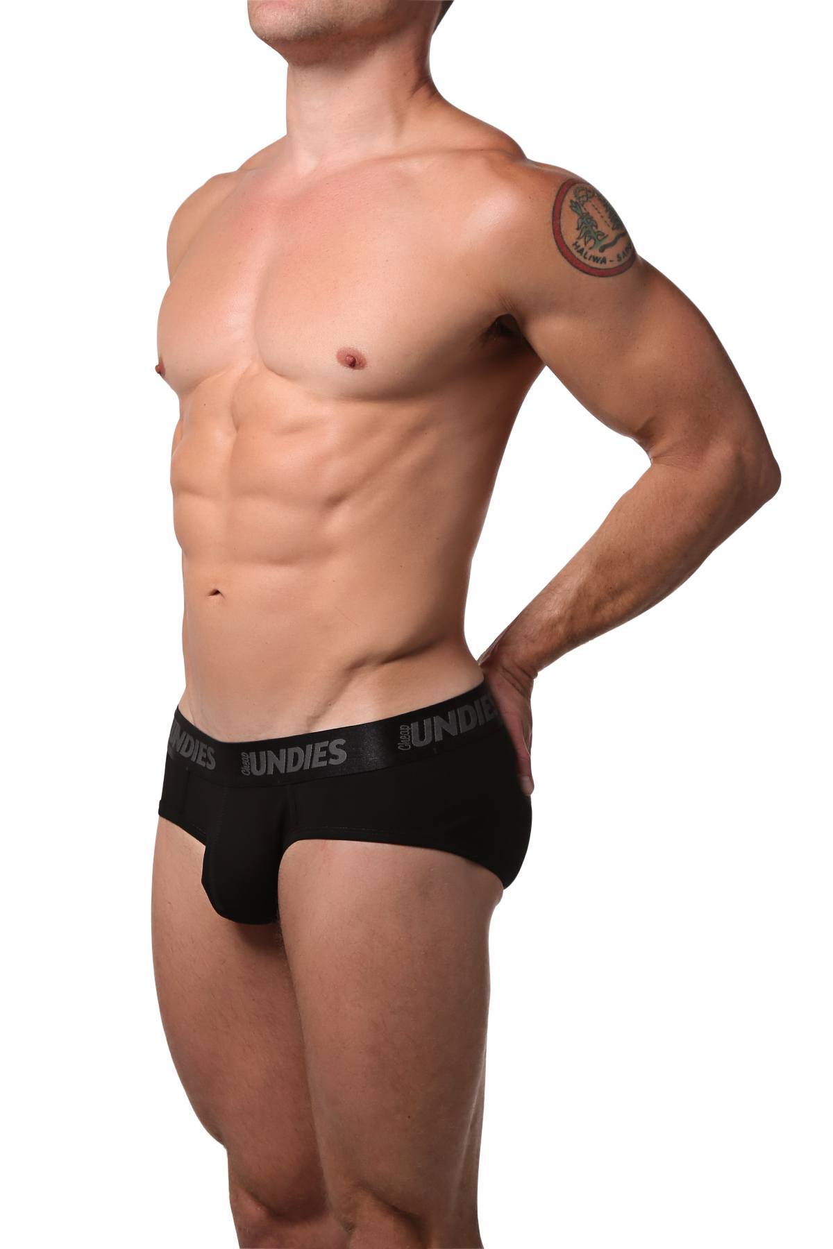 CheapUndies Black Essential Cotton Brief