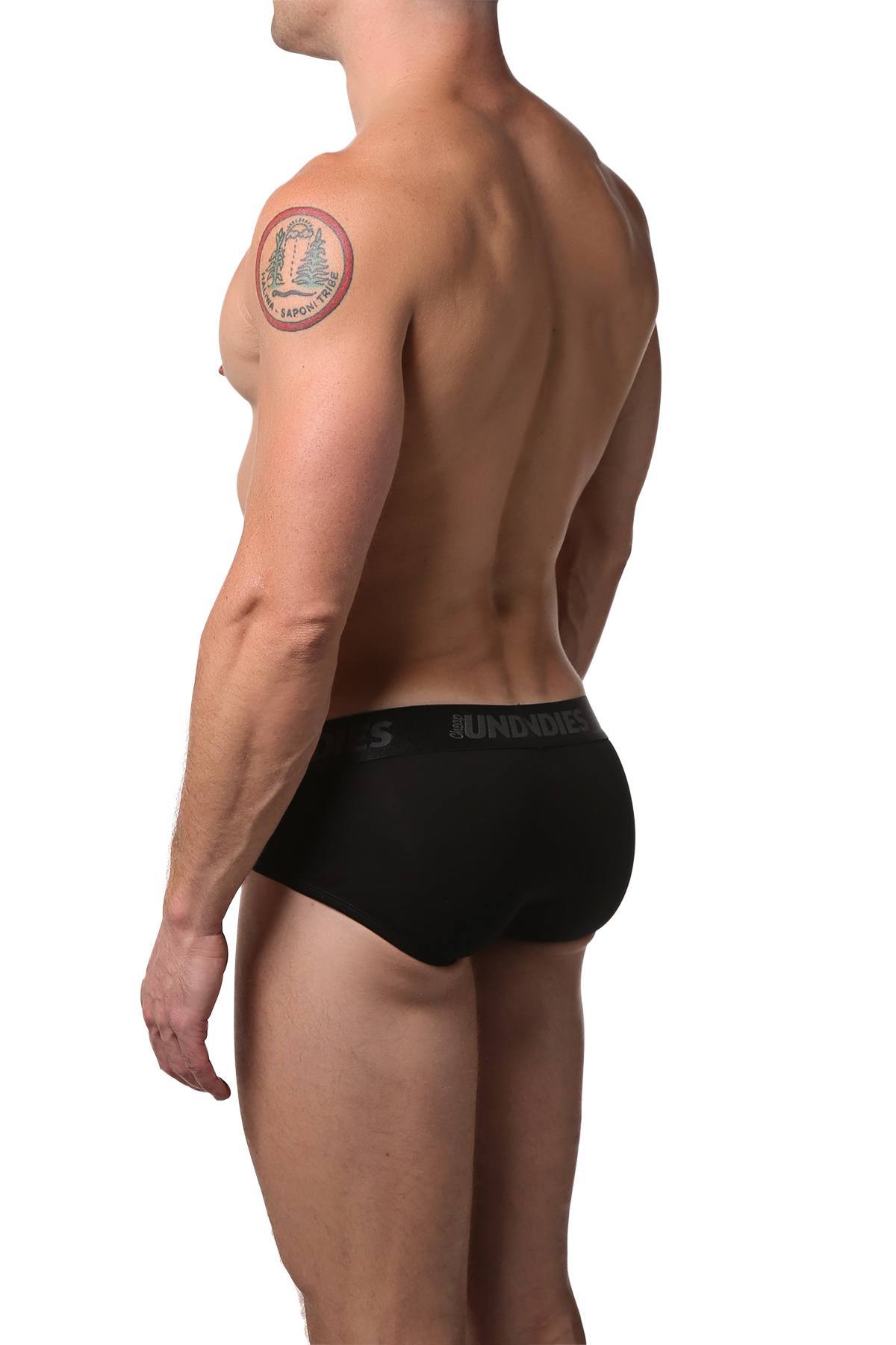 CheapUndies Black Essential Cotton Brief