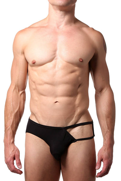 CheapUndies Black Exposed Side Modal Brief