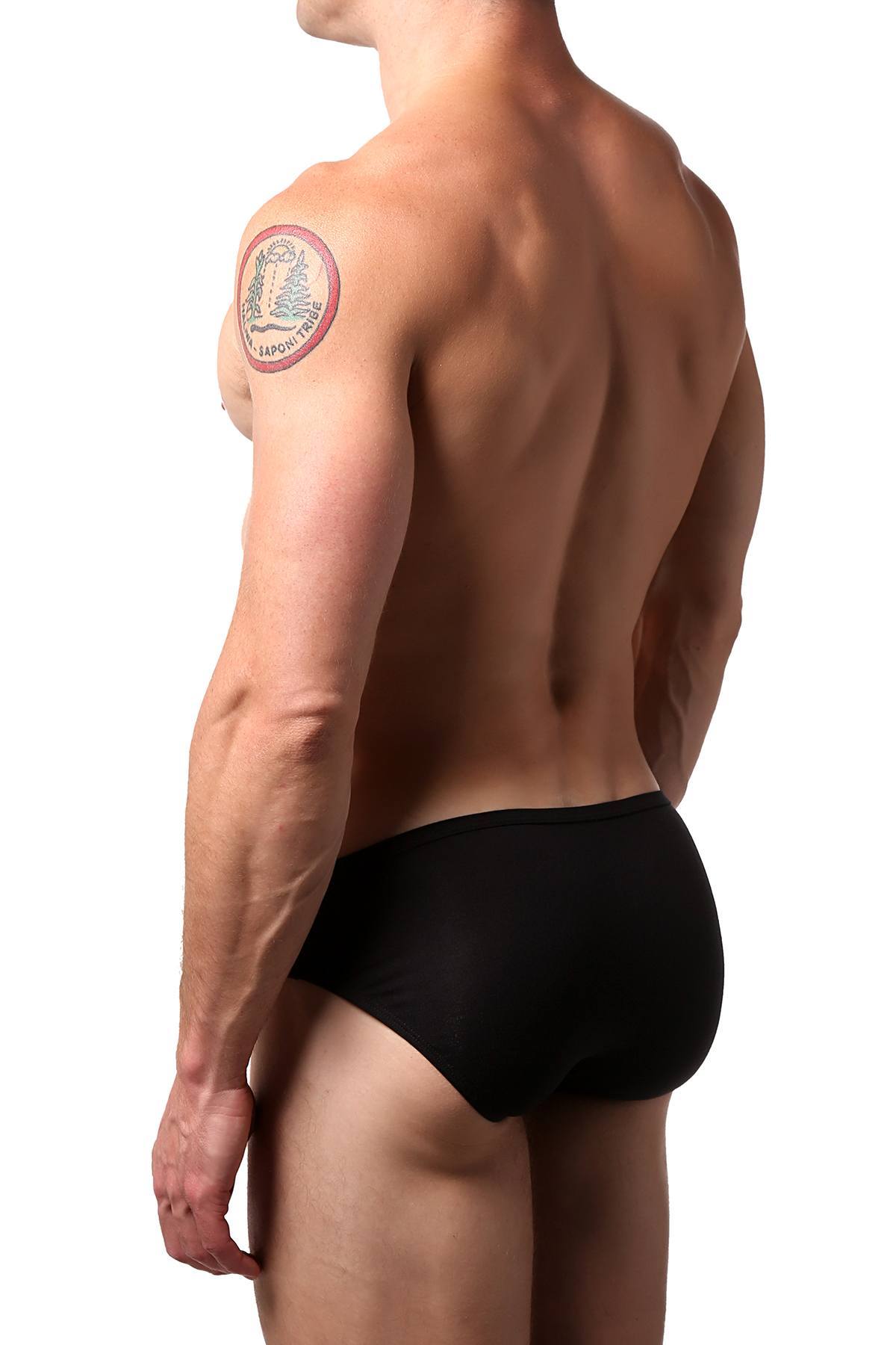 CheapUndies Black Exposed Side Modal Brief