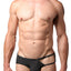 CheapUndies Black Heather Exposed Side Modal Brief