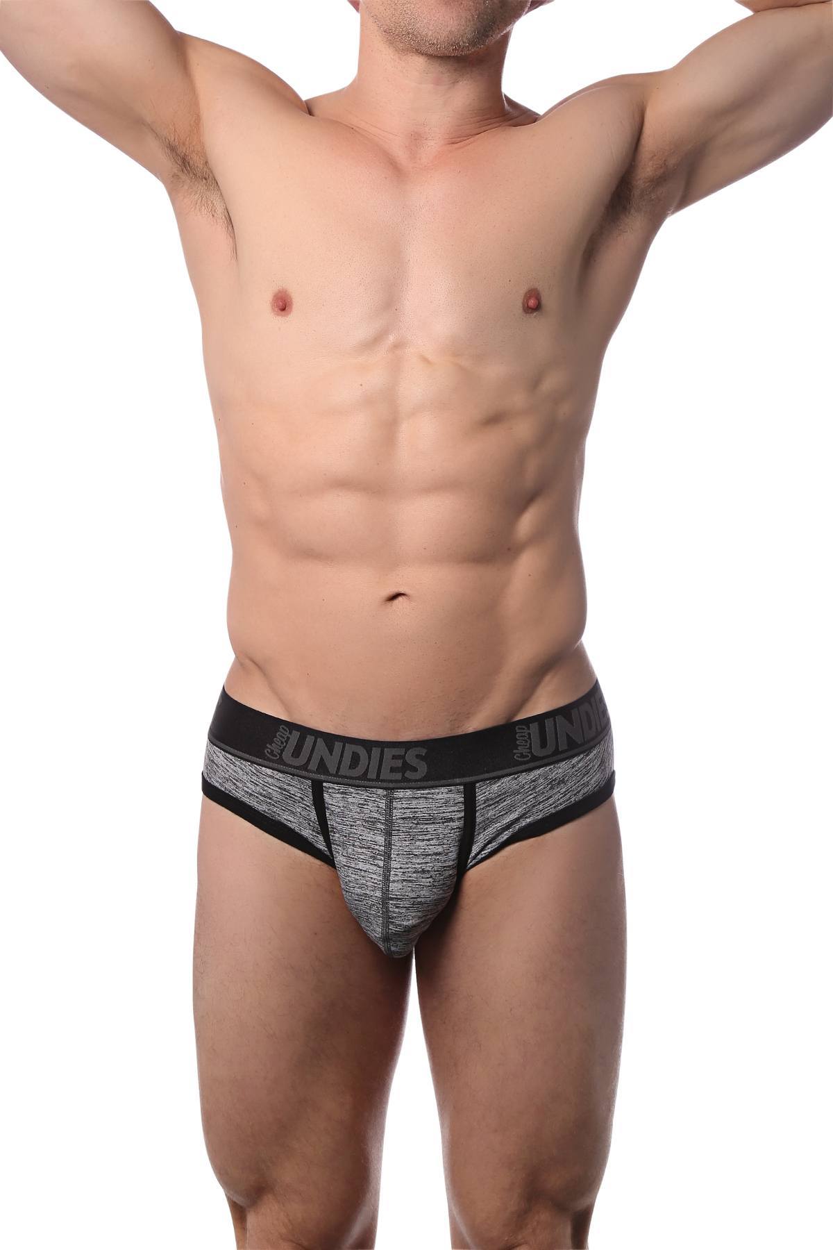 CheapUndies Black Marle Brief