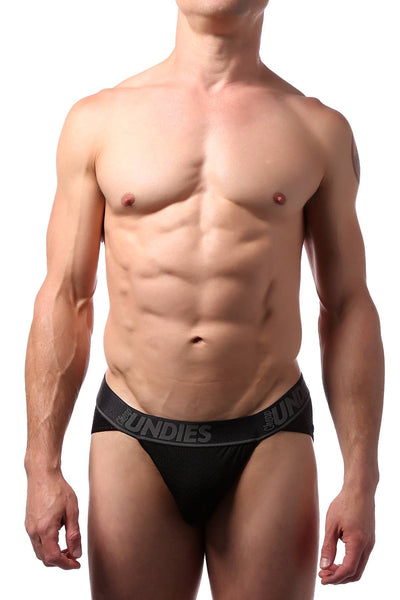 CheapUndies Black Mesh Sports Brief