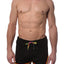 CheapUndies Black Retro Rainbow Shorts