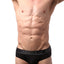 CheapUndies Black Sport Mesh Jockbrief