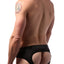 CheapUndies Black Sport Mesh Jockbrief