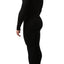 CheapUndies Black Waffle Knit Thermal Union Suit