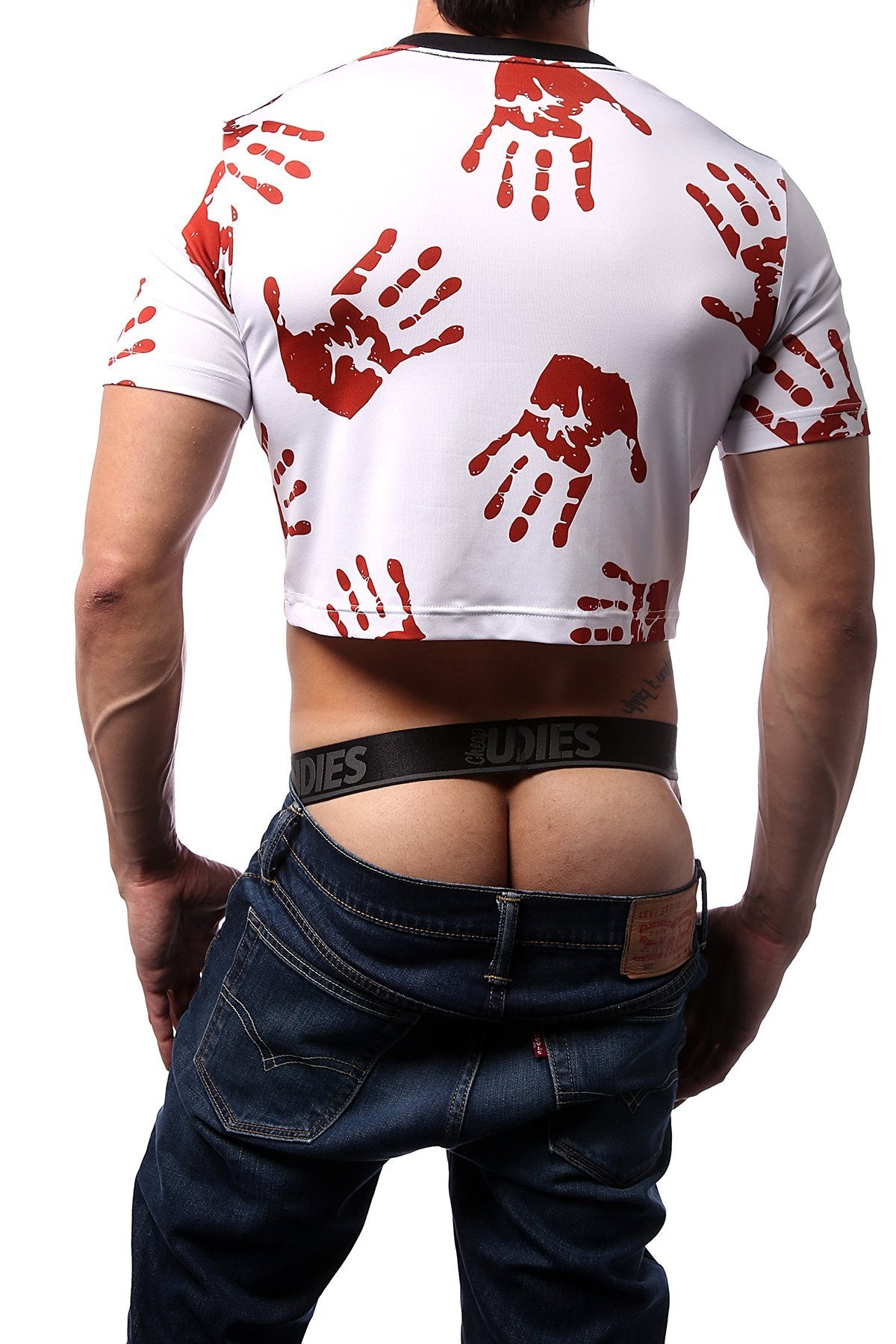 CheapUndies Bloody Hands Crop Top