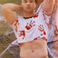 CheapUndies Bloody Hands Crop Top