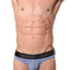 CheapUndies Blue/Grey Striped Thong