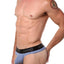 CheapUndies Blue/Grey Striped Thong