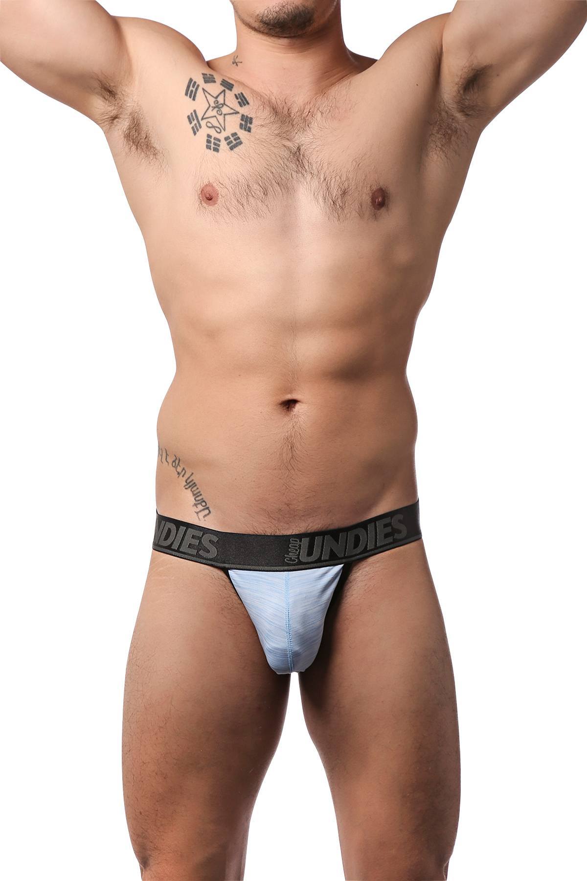 CheapUndies Blue Marle Jockstrap