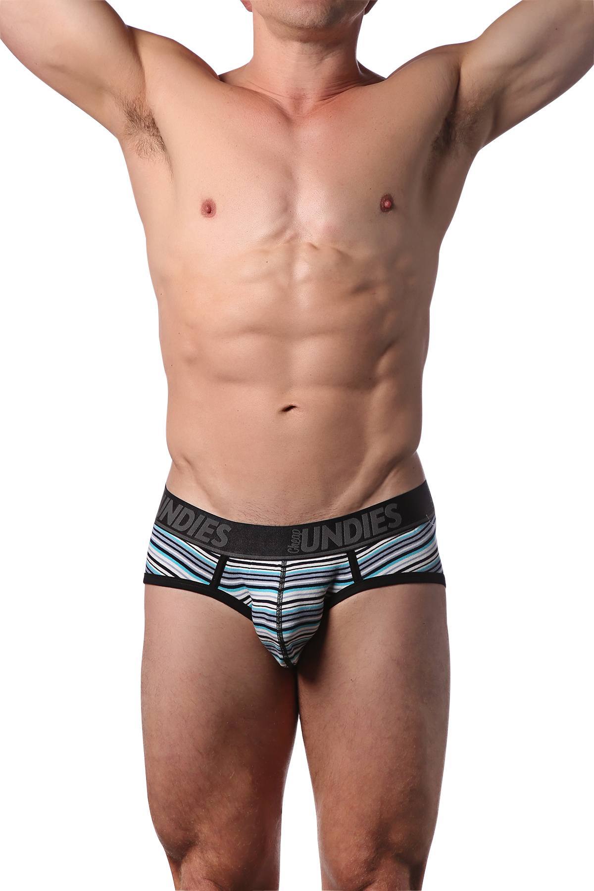 CheapUndies Blue Stripes Cotton Brief