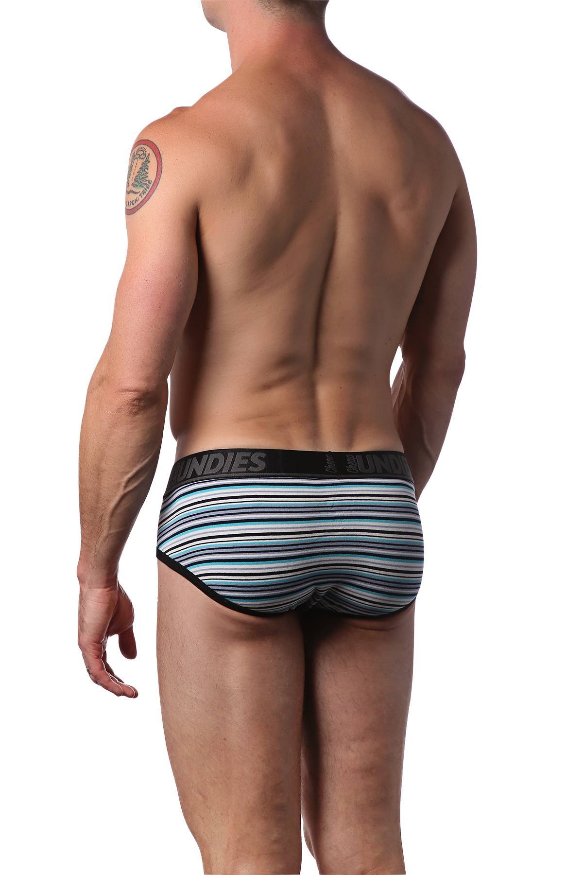 CheapUndies Blue Stripes Cotton Brief