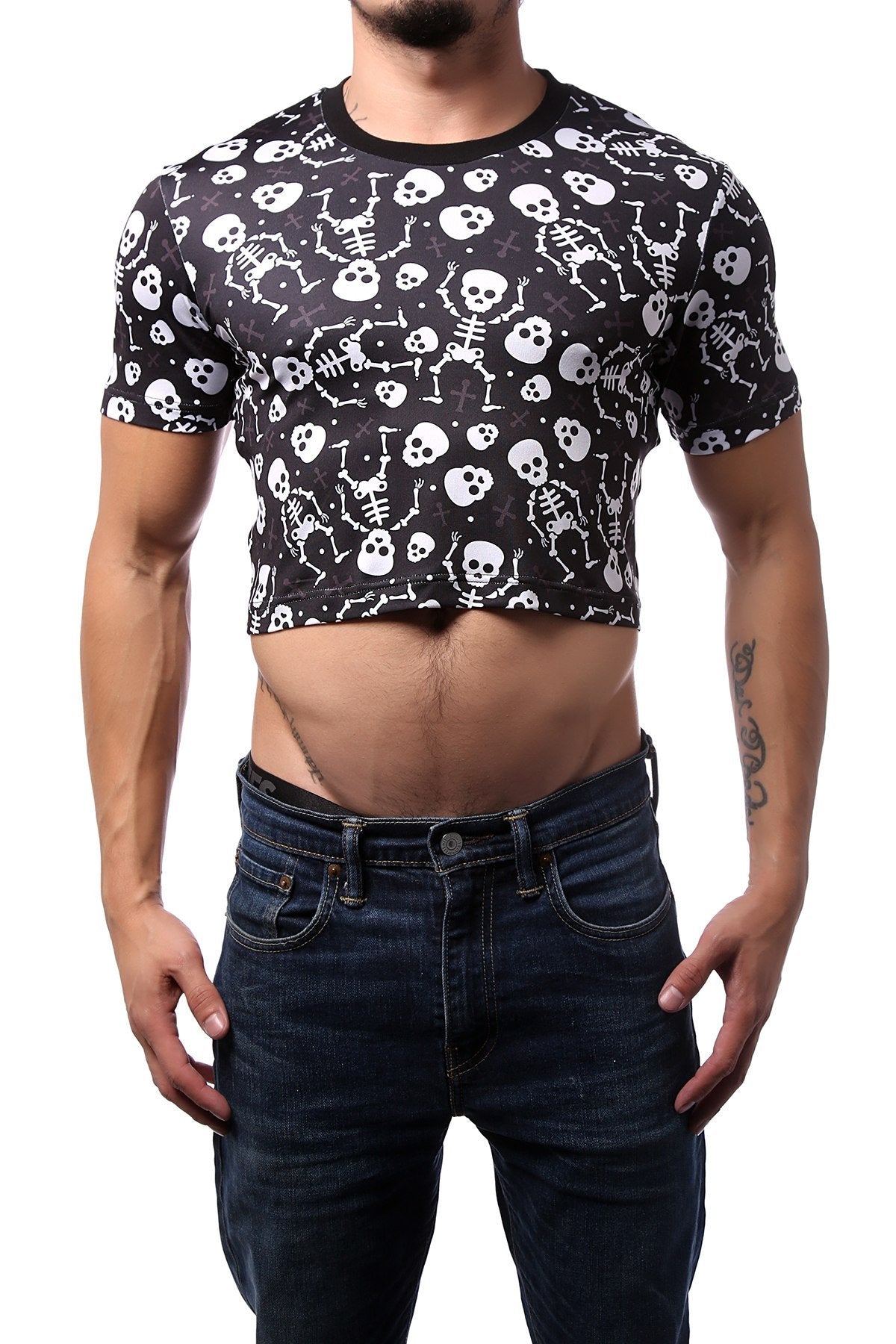 CheapUndies Bones Crop Top