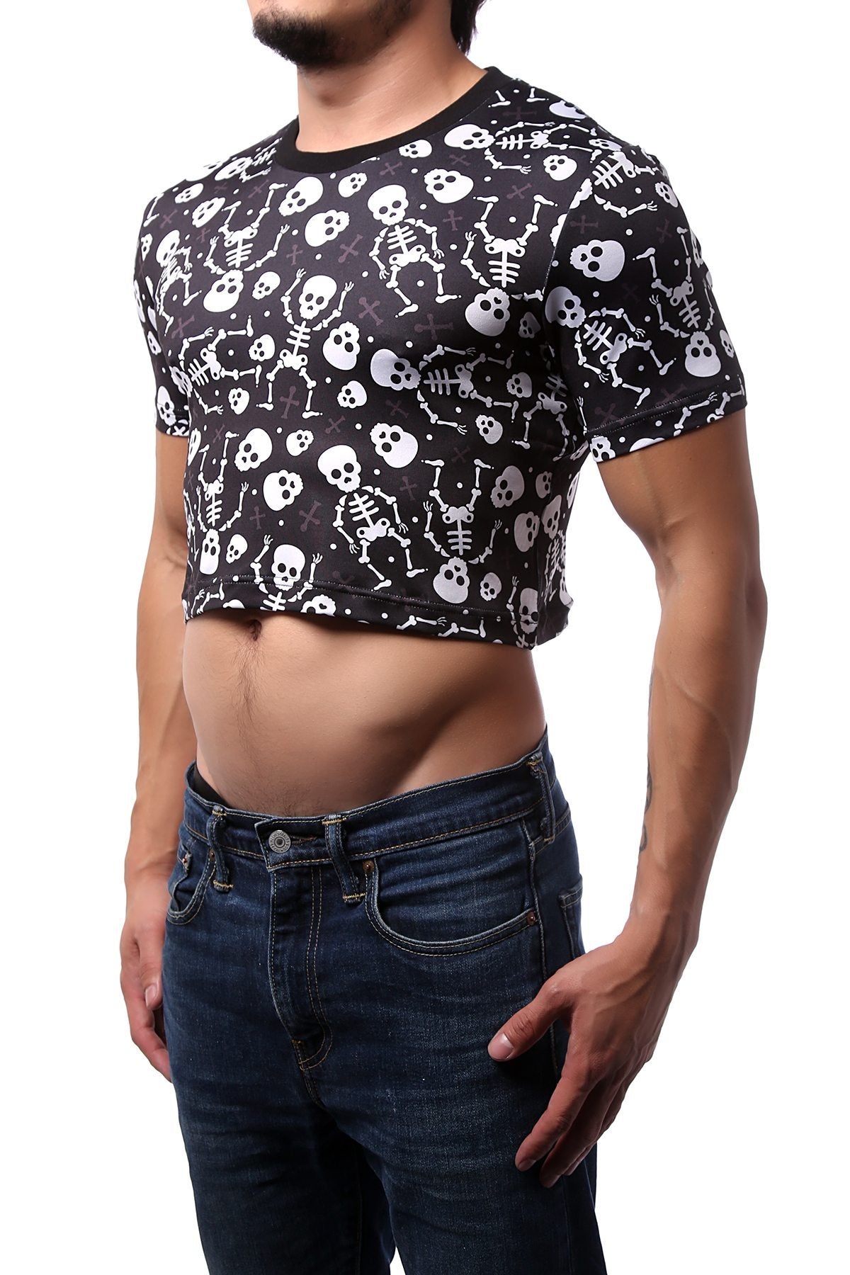 CheapUndies Bones Crop Top